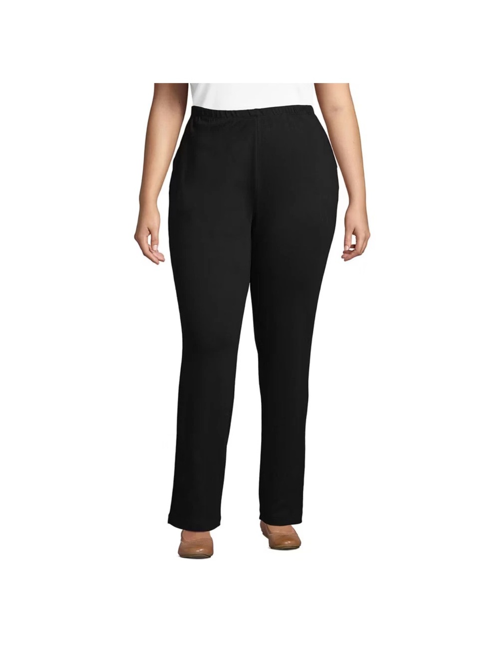 Lands' End Women's Sport Knit High Rise Pants - 1X.  30” inseam